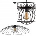 Lampa wisząca 80cm BARBELLA druciana nowoczesna czarna TK Lighting