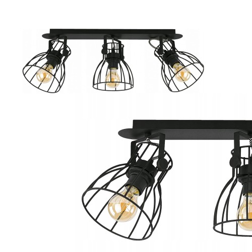 Lampa sufitowa ALANO 3 2122 czarna TK Lighting