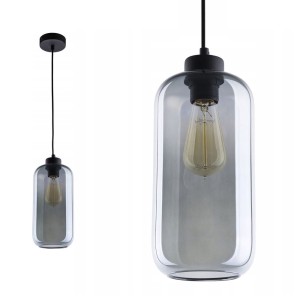 Lampa wisząca MARCO z kloszem z grafitowego szkła TK Lighting