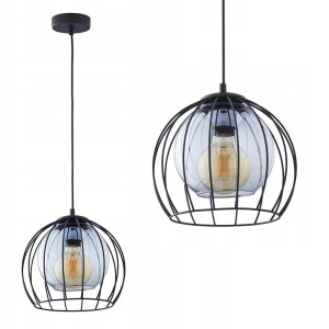 Lampa wisząca UNIVERSO ze szklanym i drucianym kloszem TK Lighting