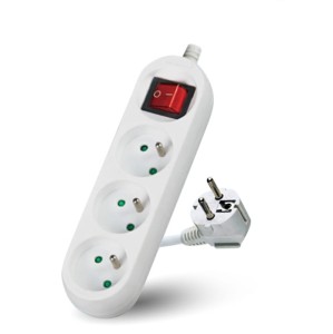 Przedłużacz LINEA 3-gniazda 5 metrów z uziemieniem i wyłącznikiem KGLAZW3G5M Kobi 