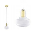 Lampa wisząca VICHY z transparentnym kloszem i złotymi elementami TK Lighting