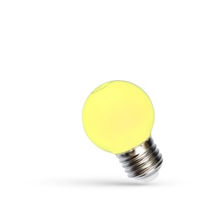 Żarówka LED dekoracyjna 1W żółta kulka E27 WOJ+11798 Spectrum