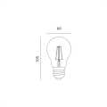 Żarówka LED FGS 8W E27 barwa CIEPŁOBIAŁA 360 Line KAFGSE278CB Kobi