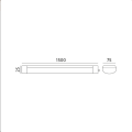 Oprawa natynkowa LED DELGADO 45W 150cm barwa NEUTRALNA BIAŁA KFDO45WNB Kobi