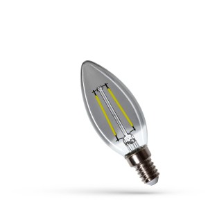 Żarówka świeczka przydymiona LED 2,5W E14 COG MODERNSHINE WOJ+14467 Spectrum