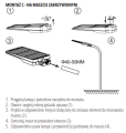 Oprawa solarna SOLAR STREET 40W barwa 4000K montaż do słupa lub do ściany - wyprzedaż