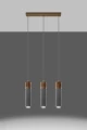 Lampa wisząca ZANE 3 szara GU10 3x40W IP20 SL.0967 SOLLUX