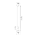 Lampa wisząca QUBIC czarna E27 1x60W IP20 SL.0963 SOLLUX