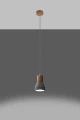 Lampa wisząca QUBIC szara E27 1x60W IP20 SL.0964 SOLLUX