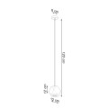 Lampa wisząca WOODY naturalne drewno GU10 1x40W IP20 SL.1011 SOLLUX