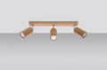 Lampa sufitowa ZEKE 3 dąb GU10 3x40W IP20 SL.1030 SOLLUX