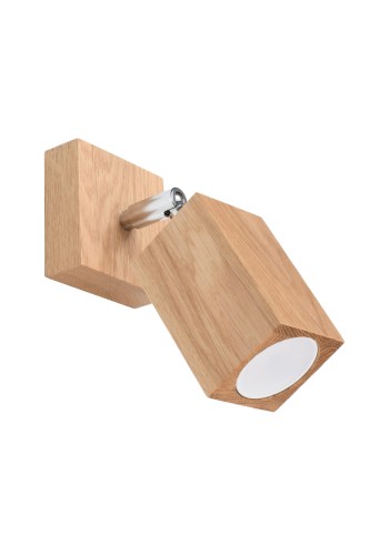 Kinkiet KEKE dąb GU10 1x40W IP20 SL.1035 SOLLUX
