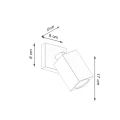 Kinkiet KEKE dąb GU10 1x40W IP20 SL.1035 SOLLUX
