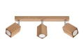Lampa sufitowa KEKE 3 dąb GU10 3x40W IP20 SL.1037 SOLLUX