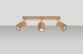 Lampa sufitowa KEKE 3 dąb GU10 3x40W IP20 SL.1037 SOLLUX