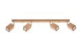 Lampa sufitowa KEKE 4 dąb GU10 4x40W IP20 SL.1038 SOLLUX