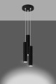Lampa wisząca LAGOS 3P czarny GU10 3x40W IP20 SL.1079 SOLLUX