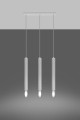 Lampa wisząca WEZYR 3 biała G9 3x40W IP20 SL.0959 SOLLUX