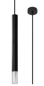 Lampa wisząca WEZYR 1 czarna G9 1x40W IP20 SL.0960 SOLLUX