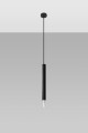 Lampa wisząca WEZYR 1 czarna G9 1x40W IP20 SL.0960 SOLLUX
