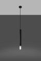 Lampa wisząca WEZYR 1 czarna G9 1x40W IP20 SL.0960 SOLLUX