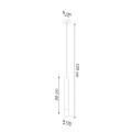 Lampa wisząca WEZYR 1 czarna G9 1x40W IP20 SL.0960 SOLLUX