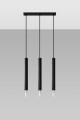 Lampa wisząca WEZYR 3 czarna G9 3x40W IP20 SL.0962 SOLLUX