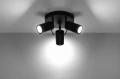 Lampa sufitowa RING 3P czarny GU10 3x40W IP20 SL.1016 SOLLUX