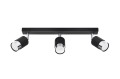 Lampa sufitowa NERO 3 czarny/chrom GU10 3x40W IP20 SL.1066 SOLLUX