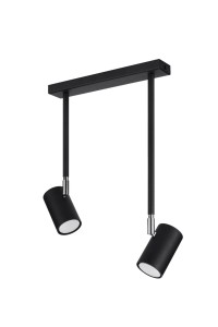 Lampa sufitowa NORANO 2 czarny GU10 2x40W IP20 SL.1075 SOLLUX