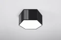 Plafon SUNDE 15 czarny E27 2x60W IP20 SL.1061 SOLLUX