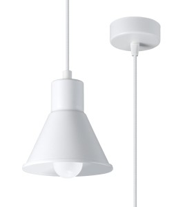 Lampa wisząca TALEJA 1 biała [E27] E27 1x60W IP20 SL.0983 SOLLUX