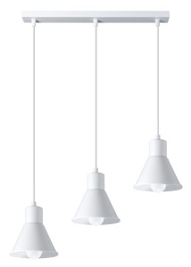 Lampa wisząca TALEJA 3 biała [E27] E27 3x60W IP20 SL.0984 SOLLUX