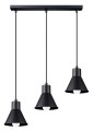 Lampa wisząca TALEJA 3 czarna [E27] E27 3x60W IP20 SL.0986 SOLLUX