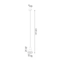 Lampa wisząca TAZILA 1 biała ES111 IP20 SL.0987 SOLLUX