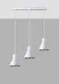 Lampa wisząca TAZILA 3 biała [ES111] ES111 3x IP20 SL.0988 SOLLUX