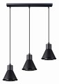 Lampa wisząca TAZILA 3 czarna [ES111] ES111 3x IP20 SL.0990 SOLLUX