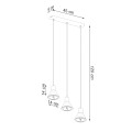 Lampa wisząca TAZILA 3 czarna [ES111] ES111 3x IP20 SL.0990 SOLLUX