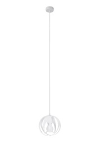 Lampa wisząca TULOS 1 biała E27 1x60W IP20 SL.1083 SOLLUX