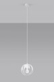 Lampa wisząca TULOS 1 biała E27 1x60W IP20 SL.1083 SOLLUX