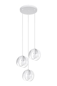 Lampa wisząca TULOS 3P biała E27 3x60W IP20 SL.1084 SOLLUX