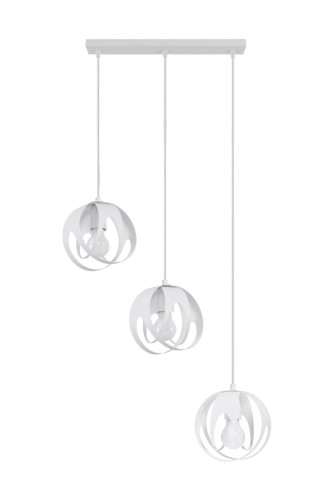 Lampa wisząca TULOS 3L biała E27 3x60W IP20 SL.1085 SOLLUX