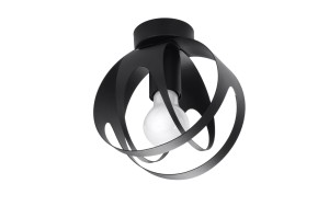Plafon TULOS czarny E27 1x60W IP20 SL.1086 SOLLUX
