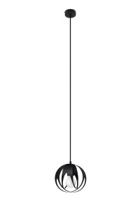 Lampa wisząca TULOS 1 czarna E27 1x60W IP20 SL.1087 SOLLUX