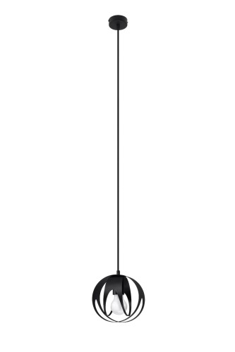 Lampa wisząca TULOS 1 czarna E27 1x60W IP20 SL.1087 SOLLUX