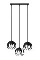 Lampa wisząca TULOS 3L czarna E27 3x60W IP20 SL.1089 SOLLUX