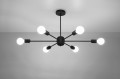 Żyrandol LANGO 6 czarny E27 6x60W IP20 SL.1023 SOLLUX