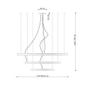 Żyrandol RIO 3 55/78/110 czarny LED 3000K LED 3x150W IP20 TH.138 SOLLUX