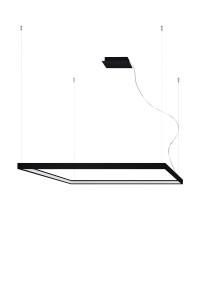 Żyrandol NELYA L czarny LED 4000K LED 1x70W IP20 TH.157 SOLLUX